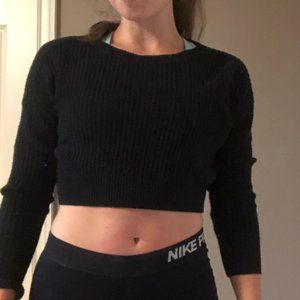 Cropped Black Sweater